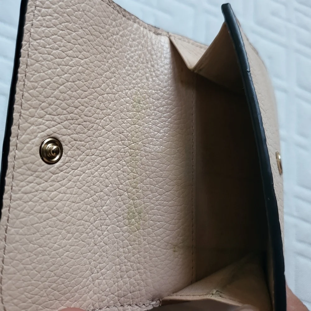 Chloe Small Alphabet Tri-Fold Wallet Textured Leather